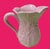 Vintage Pink Cabbage Ware Pitcher Set in the Style of Dodie Thayer - 5 Pieces For Sale - Image 10 of 11