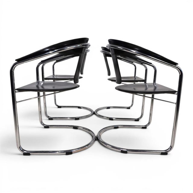 Dining Chairs by A. Rizzatto for Lo Studio, 1980s, Set of 4 For Sale - Image 12 of 18