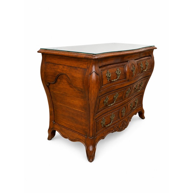 18th Century Louis XV Bordeaux Commode in Mahogany and Bronze, 1920s For Sale - Image 6 of 10