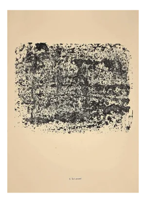 Jean Dubuffet, Sol Animè, Lithograph, 1958