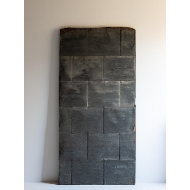 Late 19th Century Japanese Antique Tin Door "Wall Decoration" 1860s-1900s / Wabi Sabi For Sale - Image 5 of 14