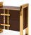 Not Yet Made - Made To Order Chocolate Brown Glass Bedside Cabinets with Brass Frames from Justfurnituress SRL, Set of 2 For Sale - Image 5 of 10