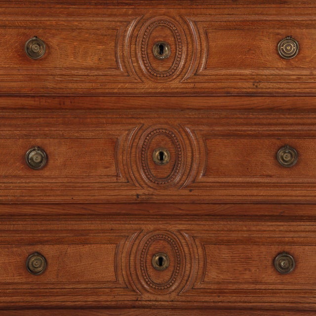 Brown French Oak Commode, Late 18th C. For Sale - Image 8 of 9