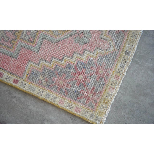 Hand Knotted Door Mat, Entryway Rug, Bath Mat, Kitchen Decor, Small Rug, Turkish Rug - 1′6″ × 2′11″ For Sale - Image 4 of 5