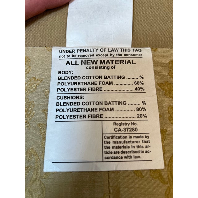 Danish Style Channel Back Sofa + Fringe For Sale - Image 9 of 11