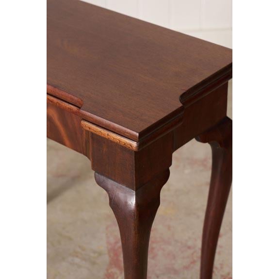 18th Century George I Mahogany Club Footed Game Table With Suede Interior For Sale - Image 4 of 10