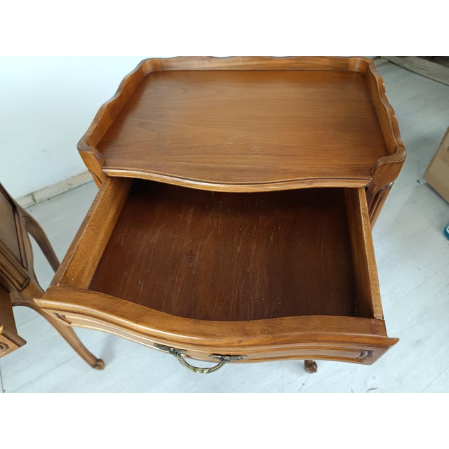 Louis XV Bedside Tables, 1970s, Set of 2 For Sale - Image 13 of 16