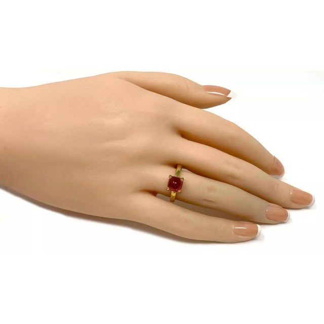 This is a lovely authentic solitaire stone ring from Tiffany & Co. by designer Paloma Picasso from her Sugar Stacks...