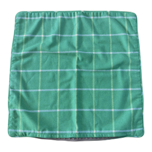 Robert Allen Green Check Pillow Covers