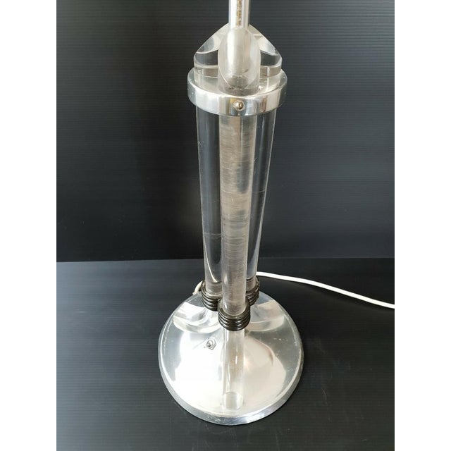Art Deco Table Lamp attributed to Jacques Adnet for Hilton Hotels, 1930s-1940s For Sale - Image 10 of 13