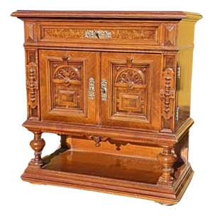 Wilhelminian Walnut Vertiko, 1880s