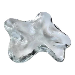 1960s Blenko Glass Amoeba Bowl, Designed by Wayne Husted