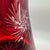 Ruby Red Mid 20th Century Bohemian Cranberry Cut-to-Clear Pitcher - Set of 5 For Sale - Image 8 of 10