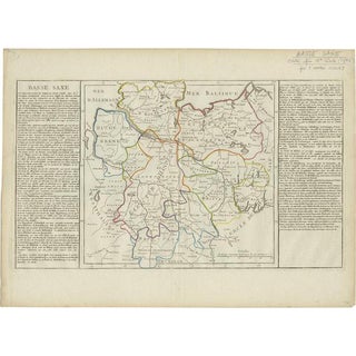 Antique Map of Lower Saxony by Clouet, 1787 For Sale