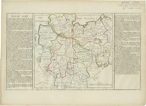 Antique Map of Lower Saxony by Clouet, 1787