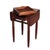 Brown Sheraton Mahogany 2 Drawer Drop Leaf Stand With Rope Twist Carved Legs C1830 For Sale - Image 8 of 16