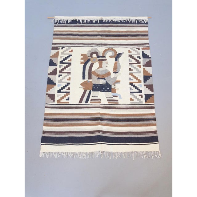 1970s Vintage Kilim Wall Hanging Rug, 1970s For Sale - Image 5 of 11