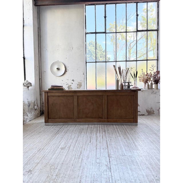 Wood Walnut Trade Counter, 1950s For Sale - Image 7 of 18