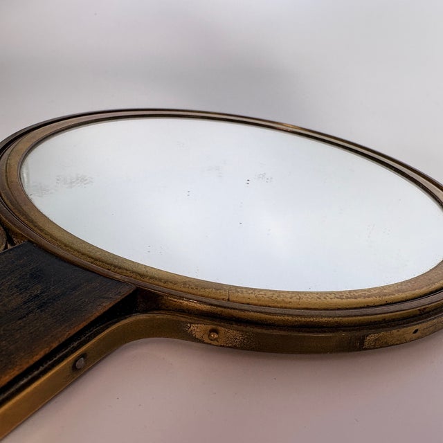 Vintage Art Deco Hand Mirror by Ivar Ålenius Björk for Ystad-Metall, 1930 For Sale - Image 6 of 9