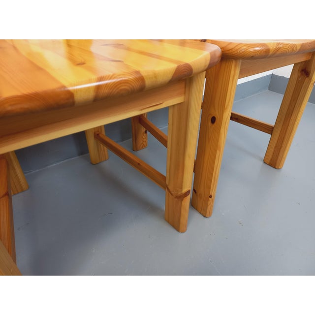 Vintage Pine Chairs, 1970s, Set of 4 For Sale - Image 16 of 18