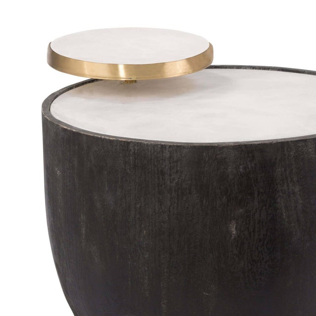 Traditional Regina Andrew Theo Wood Accent Table, Ebony For Sale - Image 3 of 7