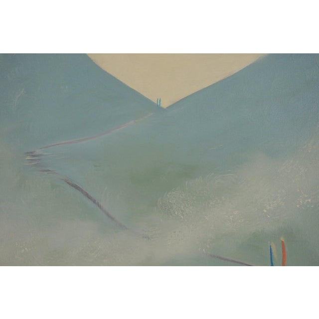 Abstract Mid 20th Century "Stairway to Destiny" Oil Painting by Marguerite Louis Blasingame For Sale - Image 3 of 8