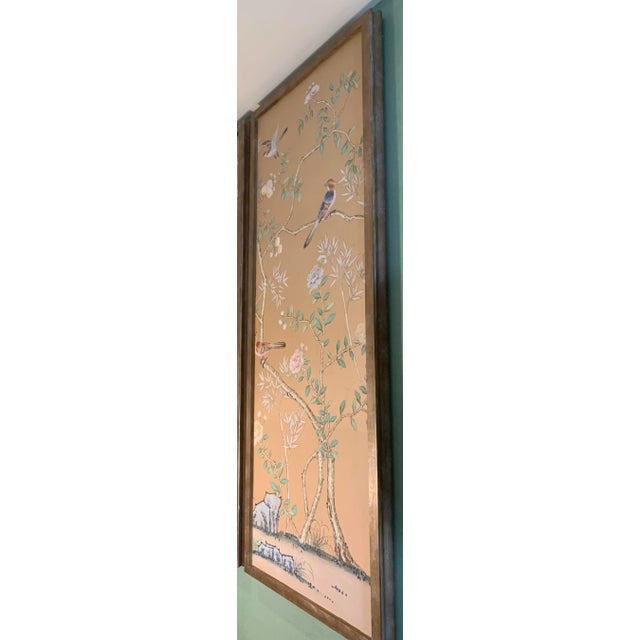 French Vintage Mid 20th Century French Wallpaper Wall Panel For Sale - Image 3 of 6