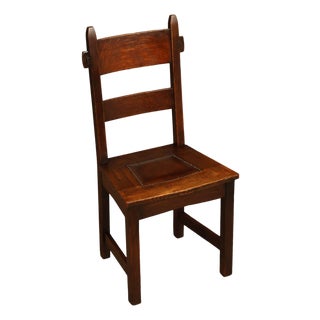 Gustav Stickley Antique Rabbit Ear #1291 Dining Chair For Sale