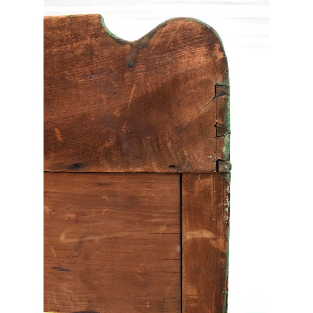 Antique Two Tier Wash Stand, Dovetail Joinery, Original Green Paint For Sale - Image 13 of 15