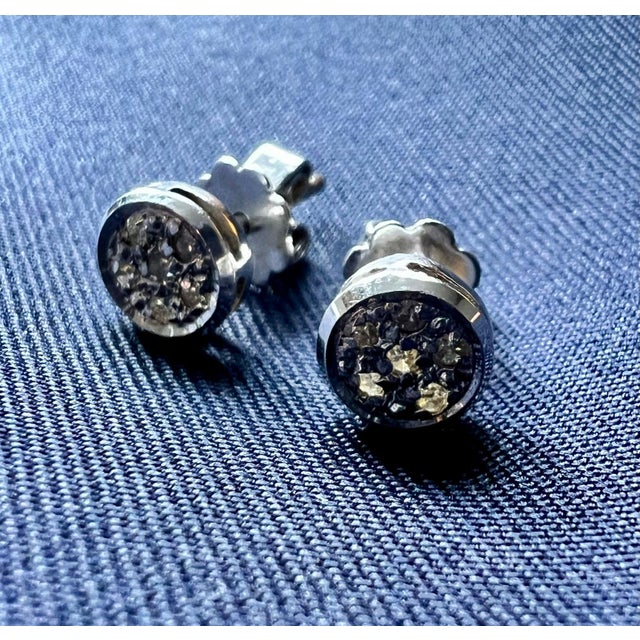 White Gold 585 Stud Earrings and Bracelet, 1970, Set of 3 For Sale - Image 11 of 15