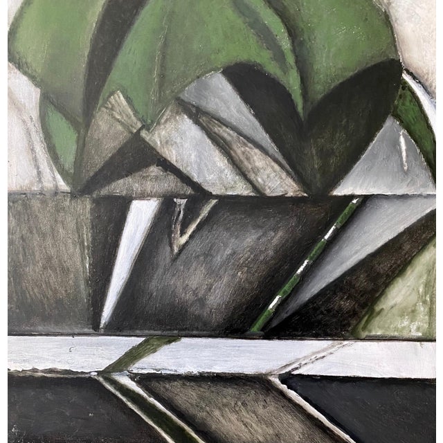 Modern Nick de Angelis, Mixed Media Collage Oil Painting Futuristic Abstract Expressionist Machine Art, 2000 For Sale - Image 3 of 6