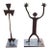 Pair of Brutalist Welded Steel Figural Sculptures, American, Circa 1970s For Sale