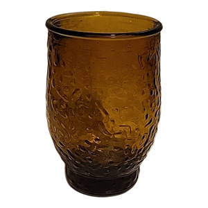 Vintage Sauza Amber Tequila Shot Textured Glass