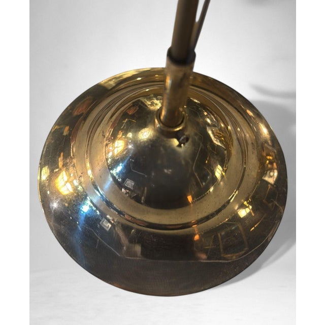 Vintage Italian Pair of Smoked Crystal and Brass Italian Chandeliers For Sale - Image 15 of 18