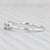 Contemporary New 0.29ctw Ruby Diamond Ring 14k White Gold Size 6.5 Engagement For Sale - Image 3 of 8