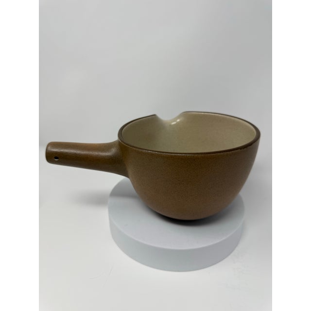 Late 20th Century Late 20th Century Edith Heath for Heath Ceramics Sandalwood No. 110 Pouring Bowl For Sale - Image 5 of 8