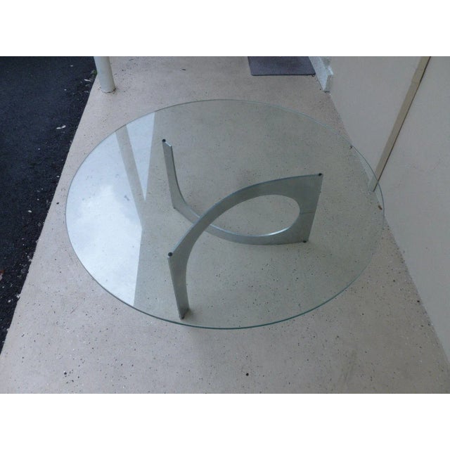 Mid Century Modern Aluminum Sculptural Table by Knut Hesterberg by Bacher Tische For Sale In Miami - Image 6 of 11