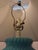 Michael Taylor Vintage 1980s Postmodern Twisted Plaster Floor Lamp - Michael Taylor Style - Turquoise For Sale - Image 4 of 9