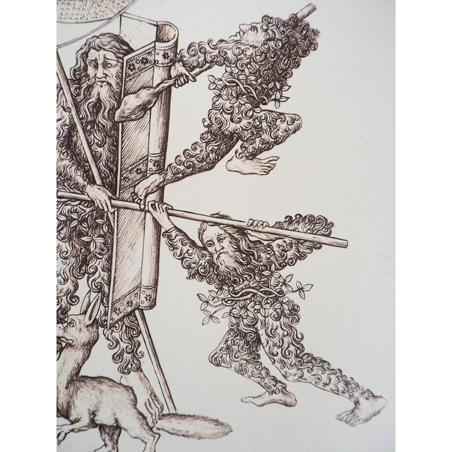 Modern Cecile Reims, The Assault, 20th Century, Engraving For Sale - Image 3 of 9