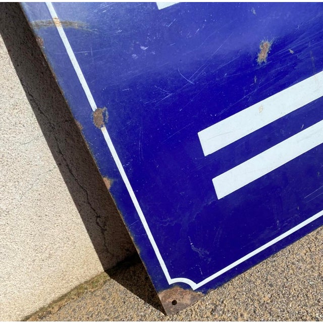 Authentic enamel post office sign (no copy)