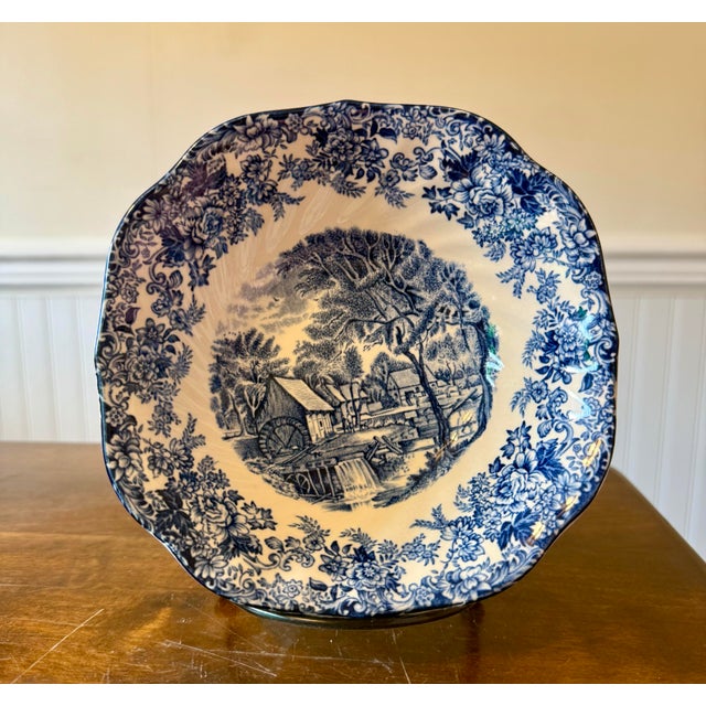 Mid 20th Century Mill Stream Bowls by Johnson Brothers - 3pcs For Sale - Image 10 of 12