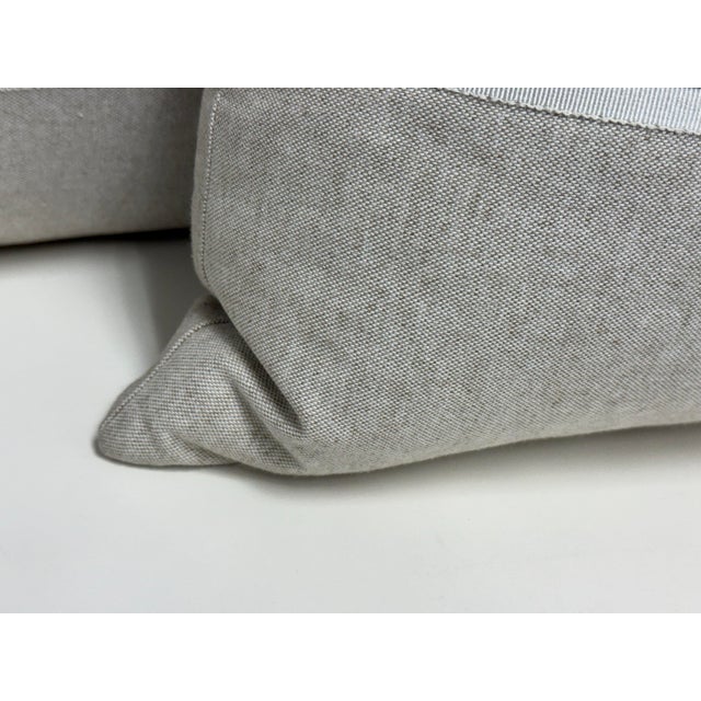 Thom Filicia Home Collection Frost Buckle Lumbar Pillows, Pair For Sale - Image 10 of 12