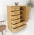 Pickled Oak 6 Drawers Two Door Compartment Chifforobe Chest Dresser Cabinet MINT For Sale - Image 11 of 12