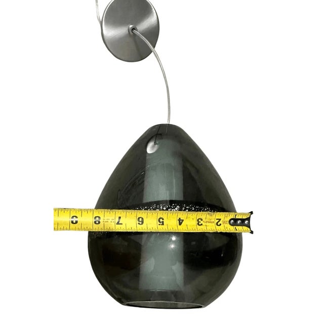 Vintage LBL Miyu Modern Style Blown Art Glass Wired Pendant Light For Sale - Image 13 of 13