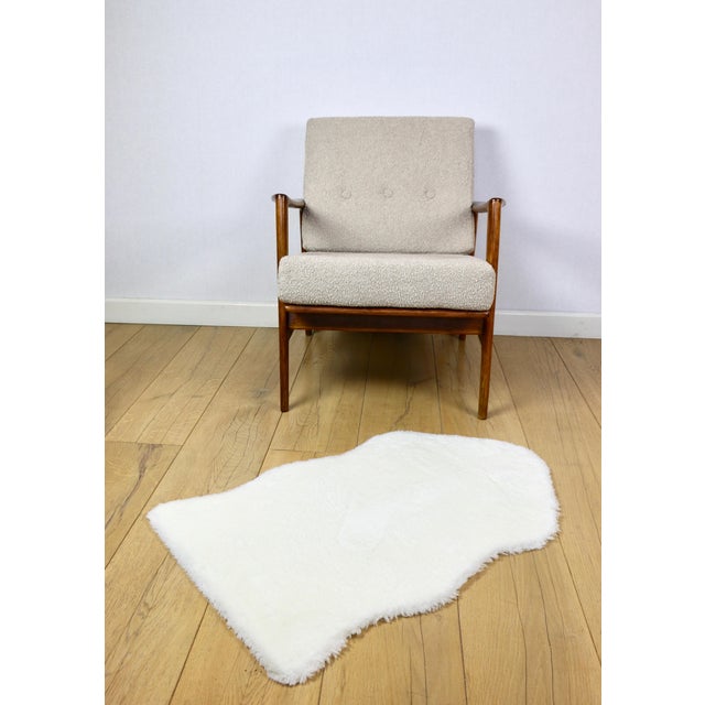 Polish Beige Boucle Stefan Armchair, 1970s For Sale - Image 3 of 12