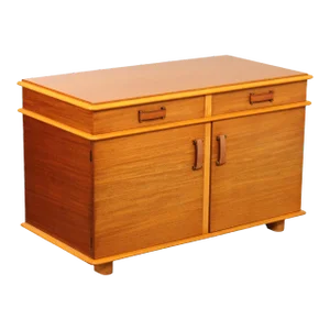 Paul Frankl for Johnson Furniture Mahogany & Birch 'Station Wagon' Cabinet with Drawers