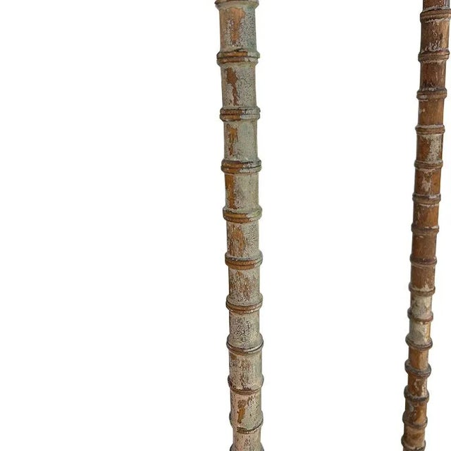 Antique Spool-Leg Table From the Estate of Jonathan Parks, Santa Fe Late 1800s For Sale - Image 4 of 6