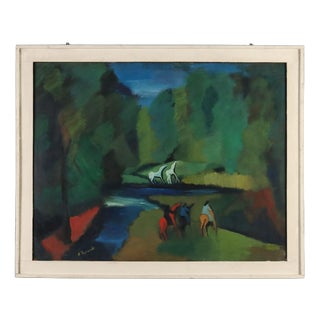 Gian Rodolfo DAccardi, Landscape Composition, Oil Painting on Canvas, Framed For Sale