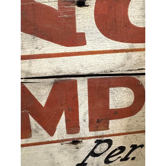 Antique Positively No Dumping Per Order Board of Health Wood Sign 20"x26" For Sale - Image 4 of 15