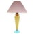 Sculpture Materials Memphis Style Postmodern Color Blocked Plaster Table Lamp, 1980's For Sale - Image 7 of 7